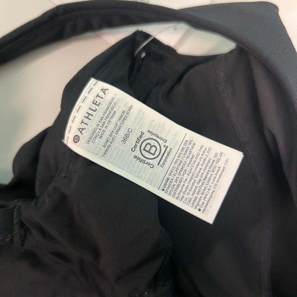 Athleta Women's Black Swimsuit-one-piece - Picture 4 of 5